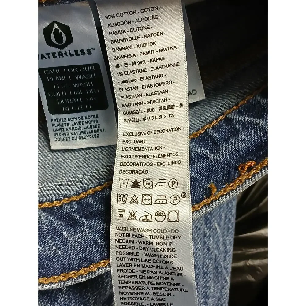 Levi's (29x30) 501 Men's Straight Fit Blue Denim Jeans